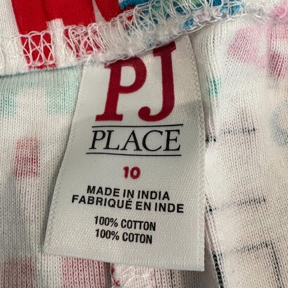 Children's Place Girls Christmas Words Cotton Pajamas (SKU:132G) - Picture 6 of 6